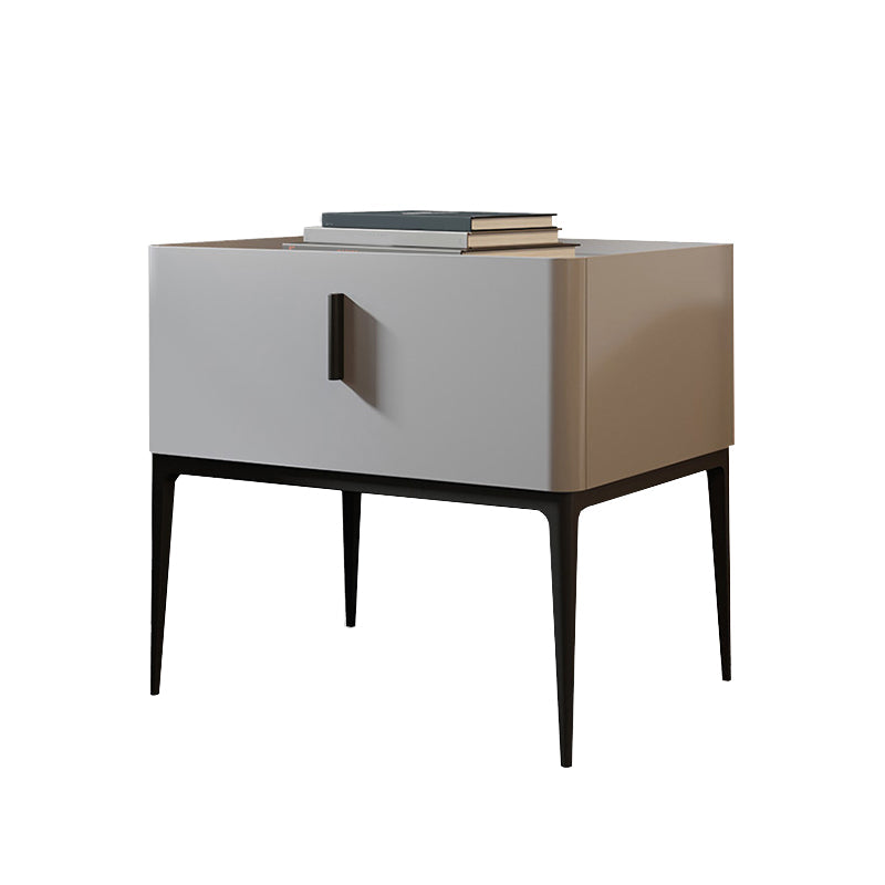 Wooden Drawer Storage Bed Nightstand Modern Night Table for Bedroom Grey Drawer Pulls Clearhalo 'Bedroom Furniture' 'furn' 'furn_night_stand' 'Furniture' 'night_stand' 'Nightstands' 5262581