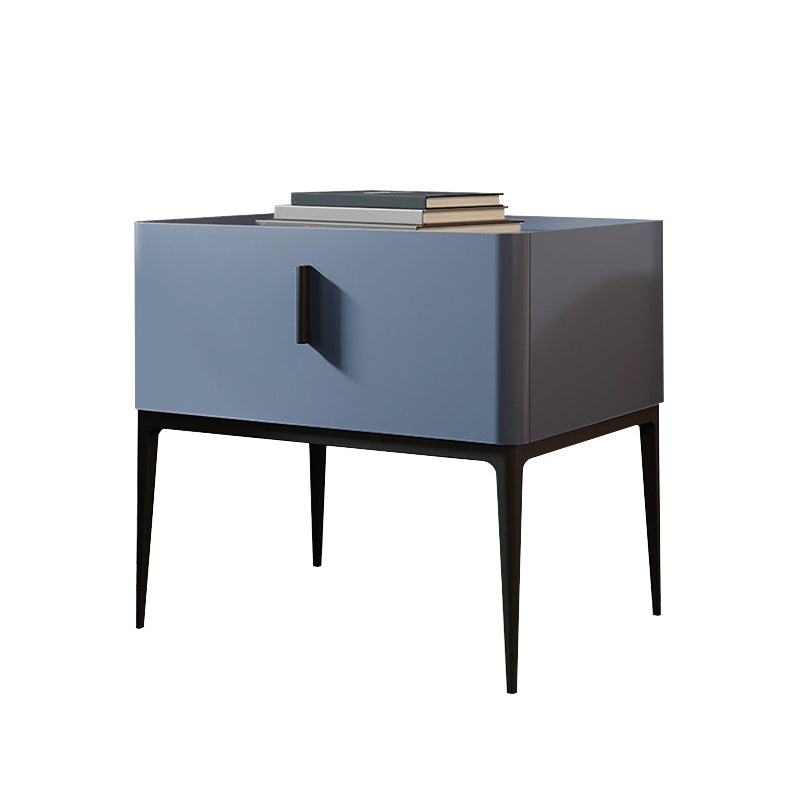 Wooden Drawer Storage Bed Nightstand Modern Night Table for Bedroom Blue Drawer Pulls Clearhalo 'Bedroom Furniture' 'furn' 'furn_night_stand' 'Furniture' 'night_stand' 'Nightstands' 5262583