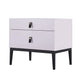 Wooden Drawer Storage Bed Nightstand Modern Night Table for Bedroom White Cup Pulls Clearhalo 'Bedroom Furniture' 'furn' 'furn_night_stand' 'Furniture' 'night_stand' 'Nightstands' 5262586