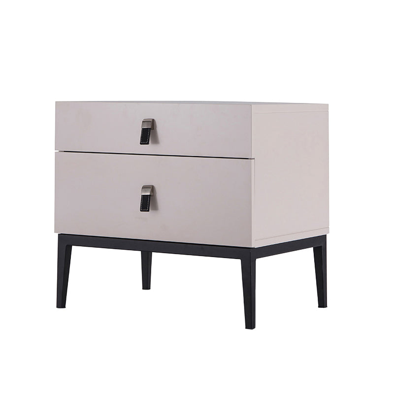 Wooden Drawer Storage Bed Nightstand Modern Night Table for Bedroom Grey Cup Pulls Clearhalo 'Bedroom Furniture' 'furn' 'furn_night_stand' 'Furniture' 'night_stand' 'Nightstands' 5262591
