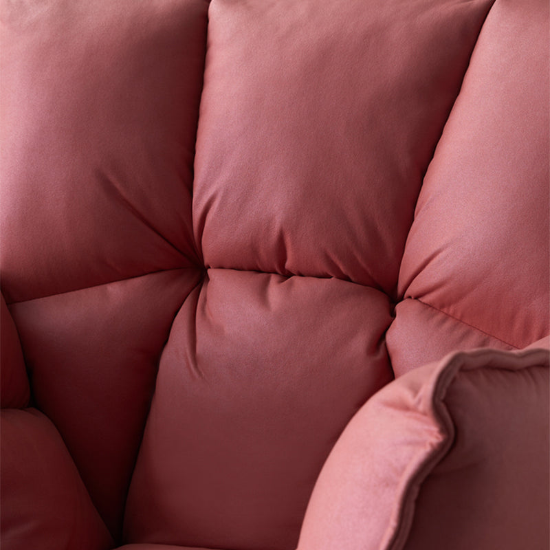 Faux Leather Arm Chair 28.3"L x 28.3"W x 33.8"H Arms Included Chair for Bedroom Clearhalo 'Accent Chairs' 'accent_chairs' 'Chairs & Seating' 'furn' 'furn_accent_chairs' 'Furniture' 'Living Room Furniture' 5262649