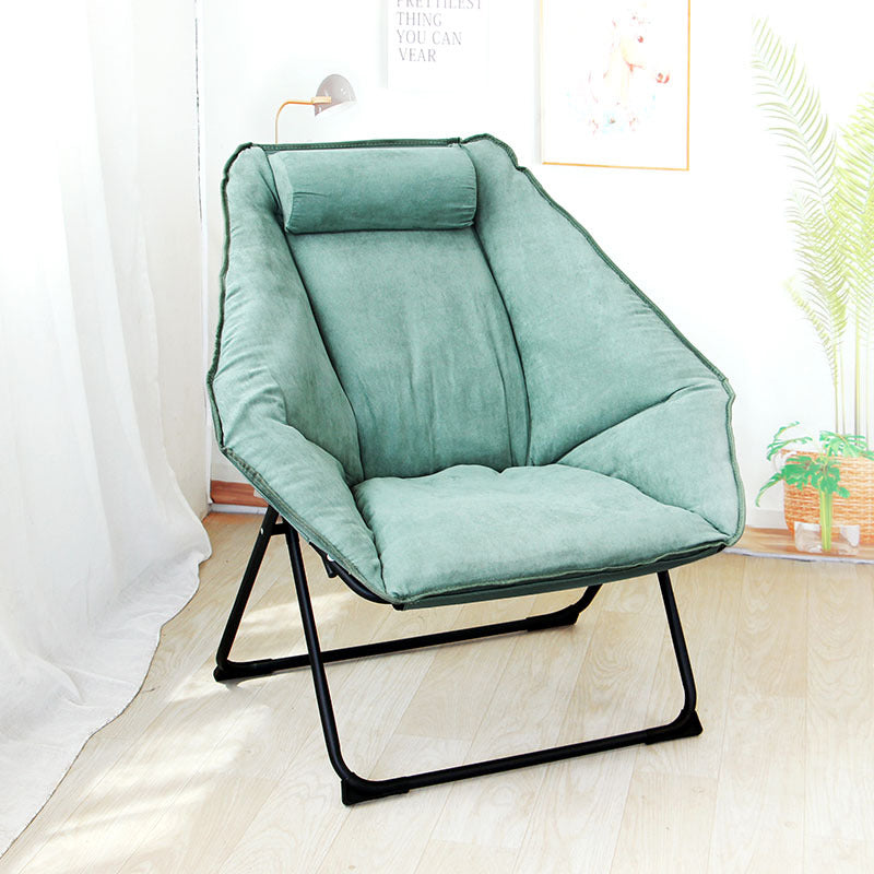 Velvet Accent Room Chair Foldable Lounge Chair for Apartment Green Without Ottoman Clearhalo 'Accent Chairs' 'accent_chairs' 'Chairs & Seating' 'furn' 'furn_accent_chairs' 'Furniture' 'Living Room Furniture' 5262661
