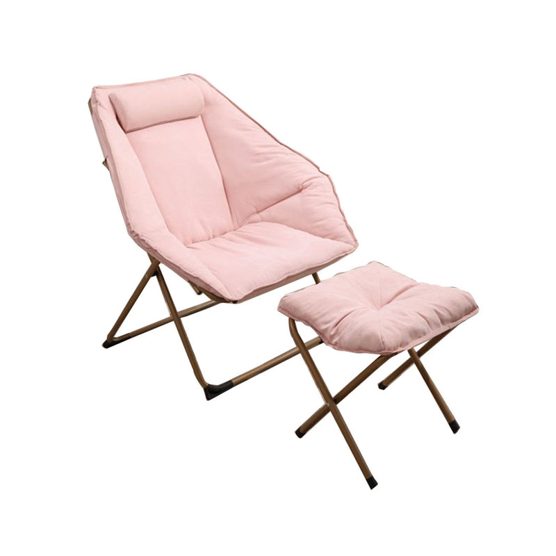 Velvet Accent Room Chair Foldable Lounge Chair for Apartment Clearhalo 'Accent Chairs' 'accent_chairs' 'Chairs & Seating' 'furn' 'furn_accent_chairs' 'Furniture' 'Living Room Furniture' 5262663