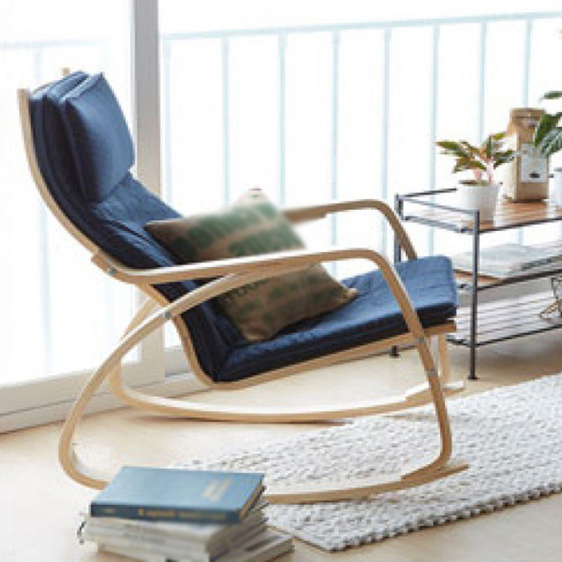 Linen Lounge Chair 26.77" L x 32.28" W x 38.58" H Accent Chair for Living Room Blue Clearhalo 'Accent Chairs' 'accent_chairs' 'Chairs & Seating' 'furn' 'furn_accent_chairs' 'Furniture' 'Living Room Furniture' 5262703