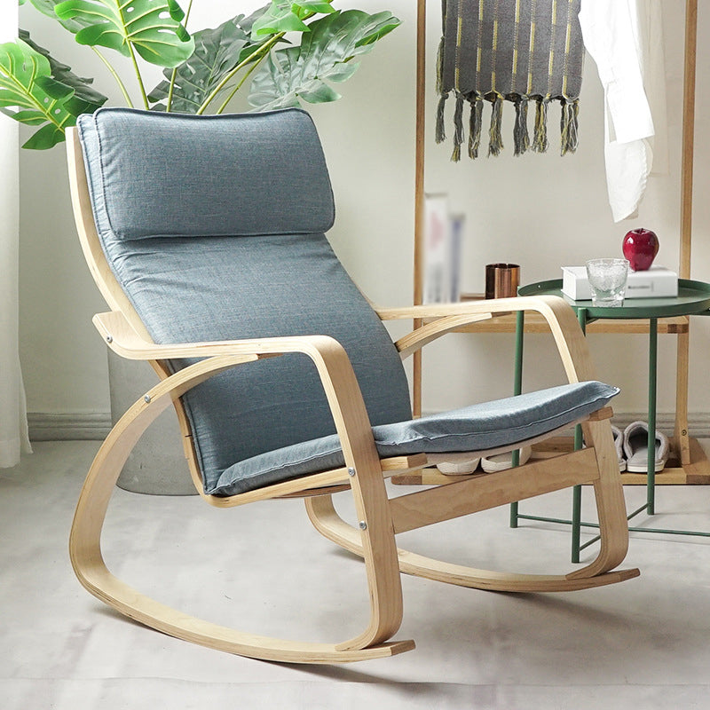 Linen Lounge Chair 26.77" L x 32.28" W x 38.58" H Accent Chair for Living Room Light Blue Clearhalo 'Accent Chairs' 'accent_chairs' 'Chairs & Seating' 'furn' 'furn_accent_chairs' 'Furniture' 'Living Room Furniture' 5262705