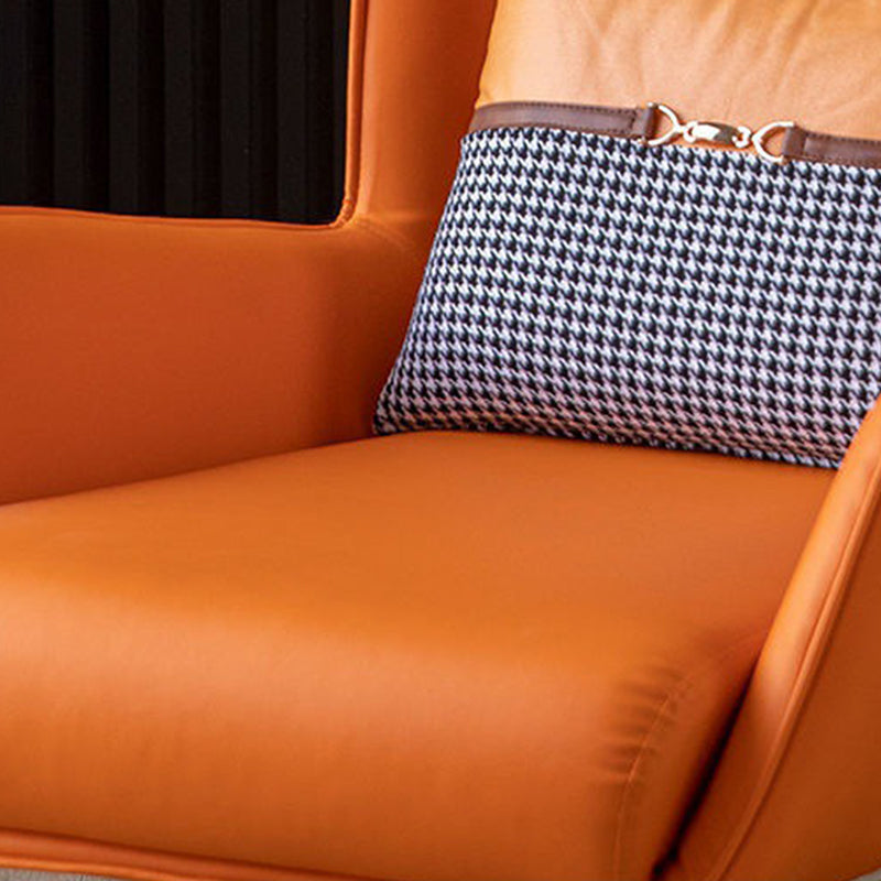 30.31"Wide Wingback Chair with Pillow Back and Basic Four Legs Clearhalo 'Accent Chairs' 'accent_chairs' 'Chairs & Seating' 'furn' 'furn_accent_chairs' 'Furniture' 'Living Room Furniture' 5262751