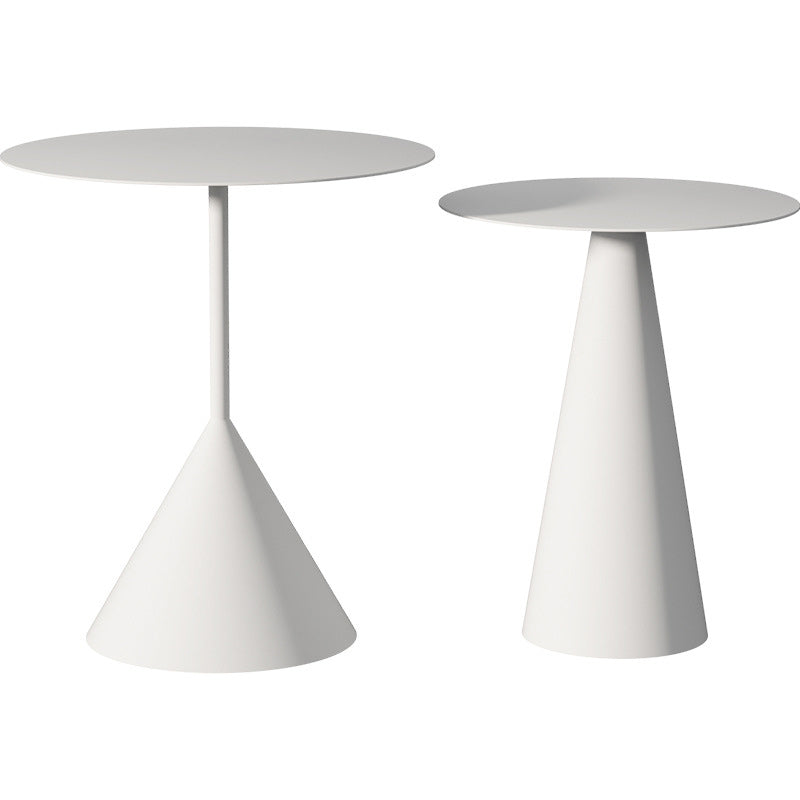 Tavolino in metallo piedistallo rotondo tavolo da cocktail nero/nero