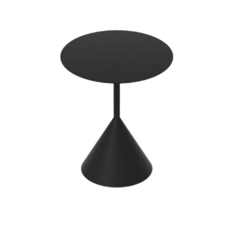 Tavolino in metallo piedistallo rotondo tavolo da cocktail nero/nero