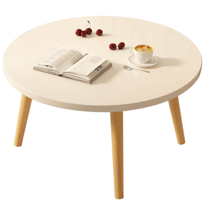 Modern Style Pine Material Wooden Craft Top Round Coffee Table Clearhalo 'Coffee & Accent Tables' 'Coffee Tables' 'coffee_tables' 'furn' 'furn_coffee_tables' 'Furniture' 'Living Room Furniture' 5262884