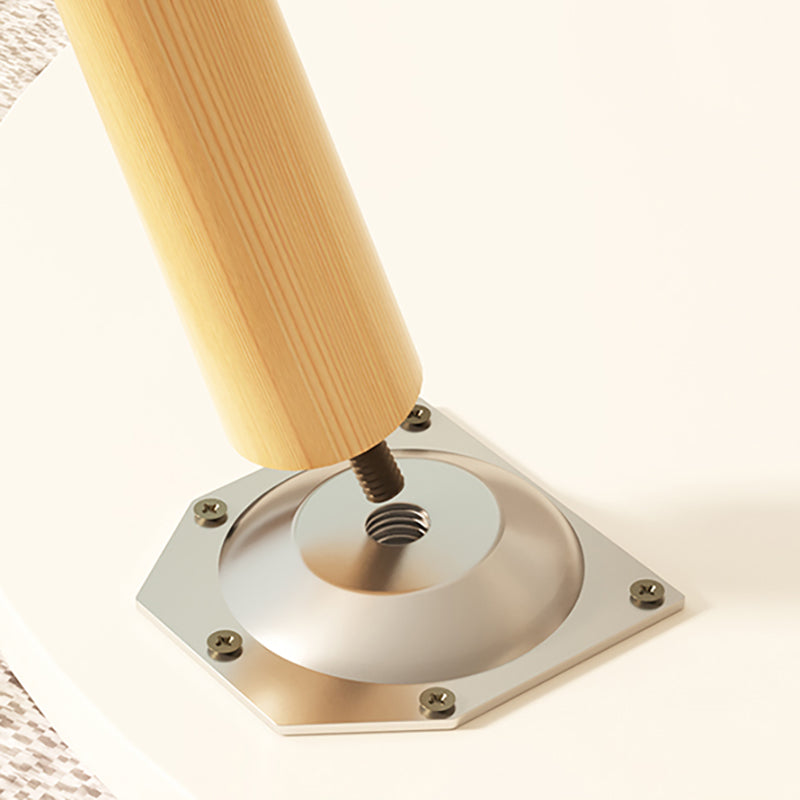 Modern Style Pine Material Wooden Craft Top Round Coffee Table Clearhalo 'Coffee & Accent Tables' 'Coffee Tables' 'coffee_tables' 'furn' 'furn_coffee_tables' 'Furniture' 'Living Room Furniture' 5262885