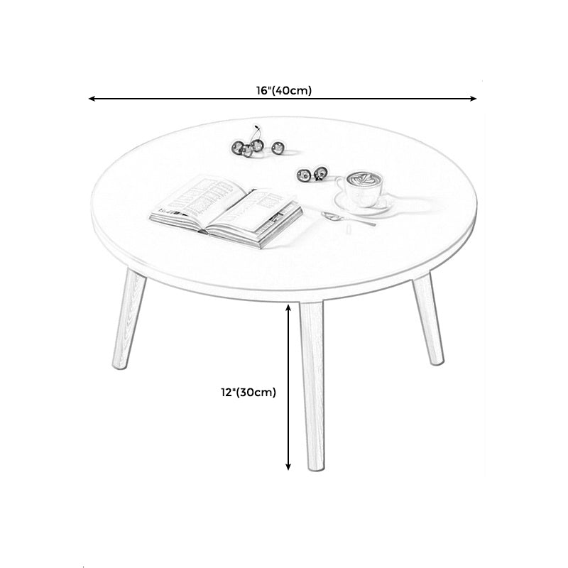 Modern Style Pine Material Wooden Craft Top Round Coffee Table Clearhalo 'Coffee & Accent Tables' 'Coffee Tables' 'coffee_tables' 'furn' 'furn_coffee_tables' 'Furniture' 'Living Room Furniture' 5262887