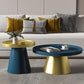 Modern Tray Top Pedestal Coffee Table Metal Round Table for Living Room Clearhalo 'Coffee & Accent Tables' 'Coffee Tables' 'coffee_tables' 'furn' 'furn_coffee_tables' 'Furniture' 'Living Room Furniture' 5262894