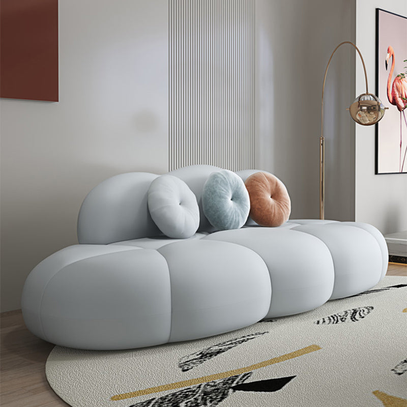 Eigentijdse stationaire woonkamer armloze standaard kussens sofa