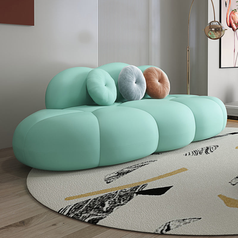 Eigentijdse stationaire woonkamer armloze standaard kussens sofa