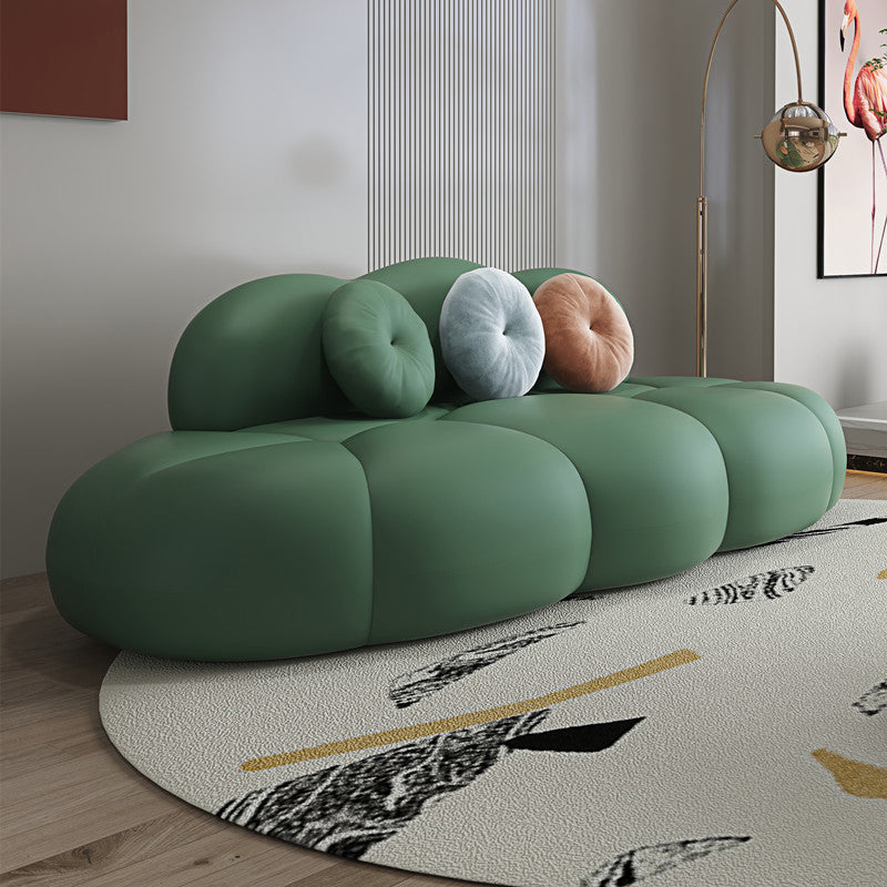 Eigentijdse stationaire woonkamer armloze standaard kussens sofa