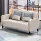 Scandinavian Square Arm Loveseat with Tight Back for Apartment