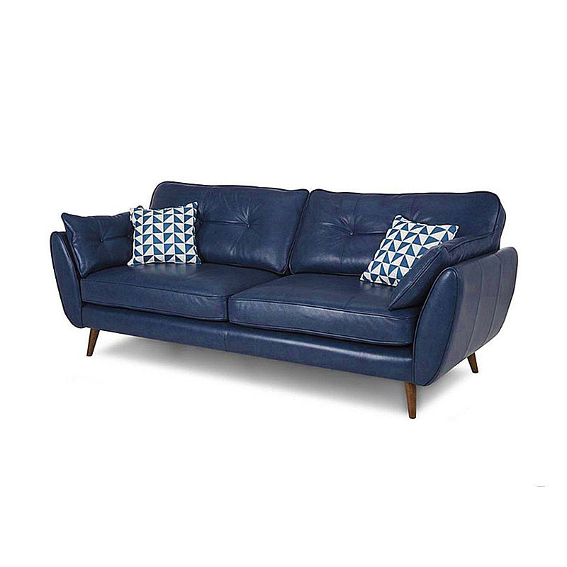 Couseure de canapé de bras carré contemporain standard avec 2 oreillers