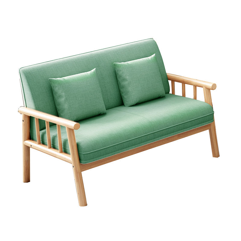 リネンモダンタイトバックソファ24 "w四角いアームソファリビングルーム