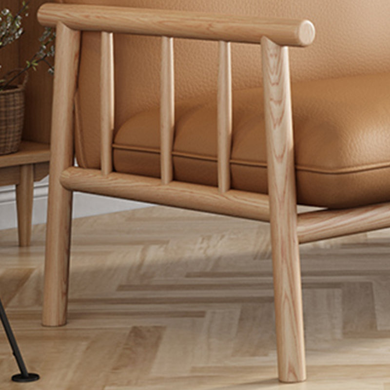 モダンフェイクレザーモダンソファスクエアアーム29 "wタイトバックソファ