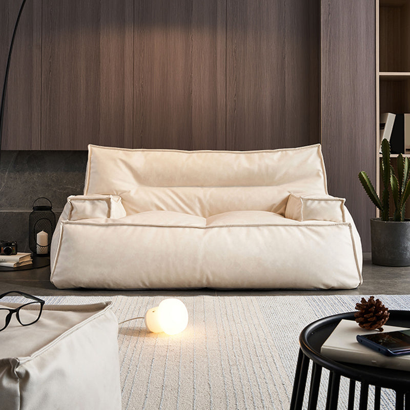 標準的なクッションテクノロジークロスソファ35.43 "Wベッドルーム用の埋め込み腕と