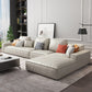 Nordic Style Sofa Bed Sponge/Latex Cushion Gevulde imitatie leer/Sofa