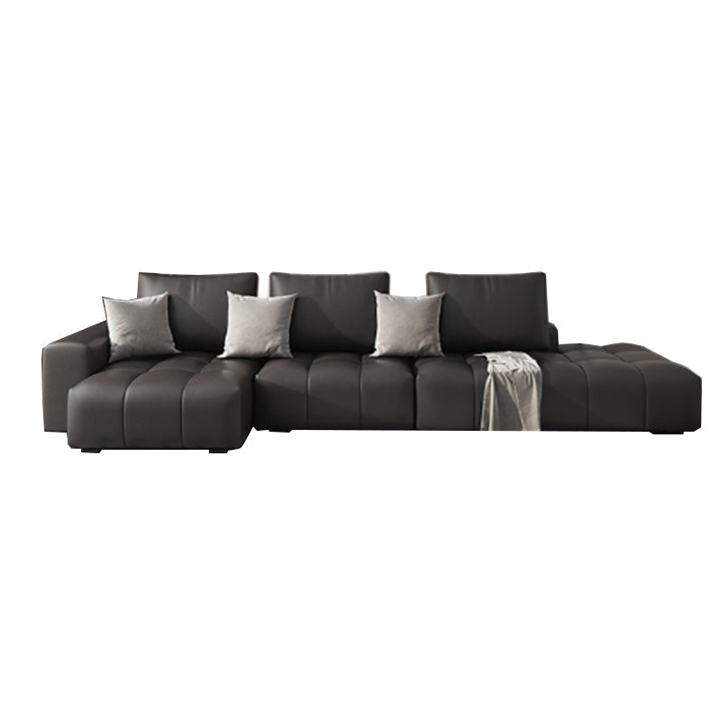 Eine Seitenarmlehre Polsterfleckenbett schwarzer Nachahmung Ledersofa