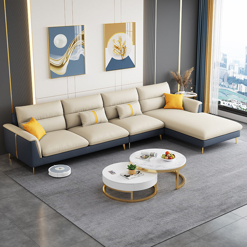 Klappe Armlehnenpolsterungssofa Bett weiße Imitation Ledermahlholz -Rahmensofa