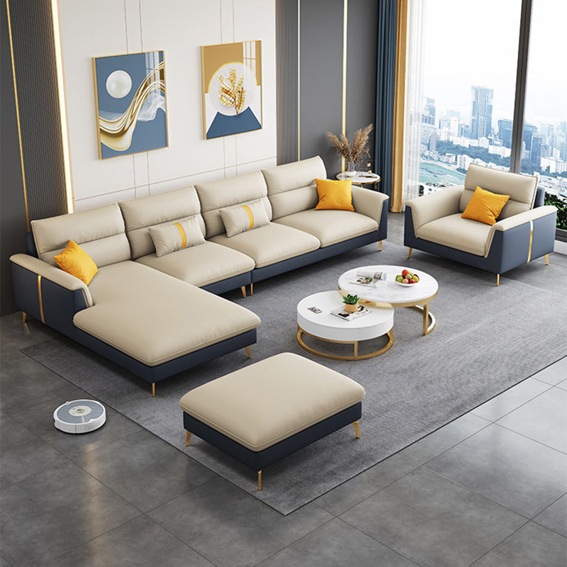 Klappe Armlehnenpolsterungssofa Bett weiße Imitation Ledermahlholz -Rahmensofa