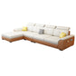 Nordic Style Sofa Bed Latex/sponge Seat Filling Imitation Leather Sofa