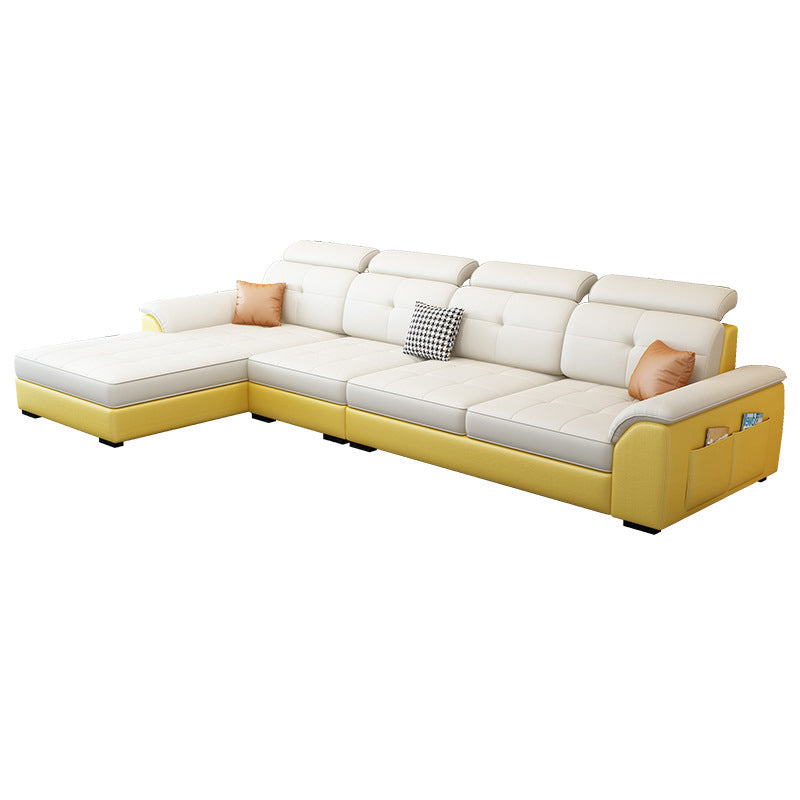 Canapé de style nordique lit latex / éponge de siège de remplissage canapé en cuir imitation