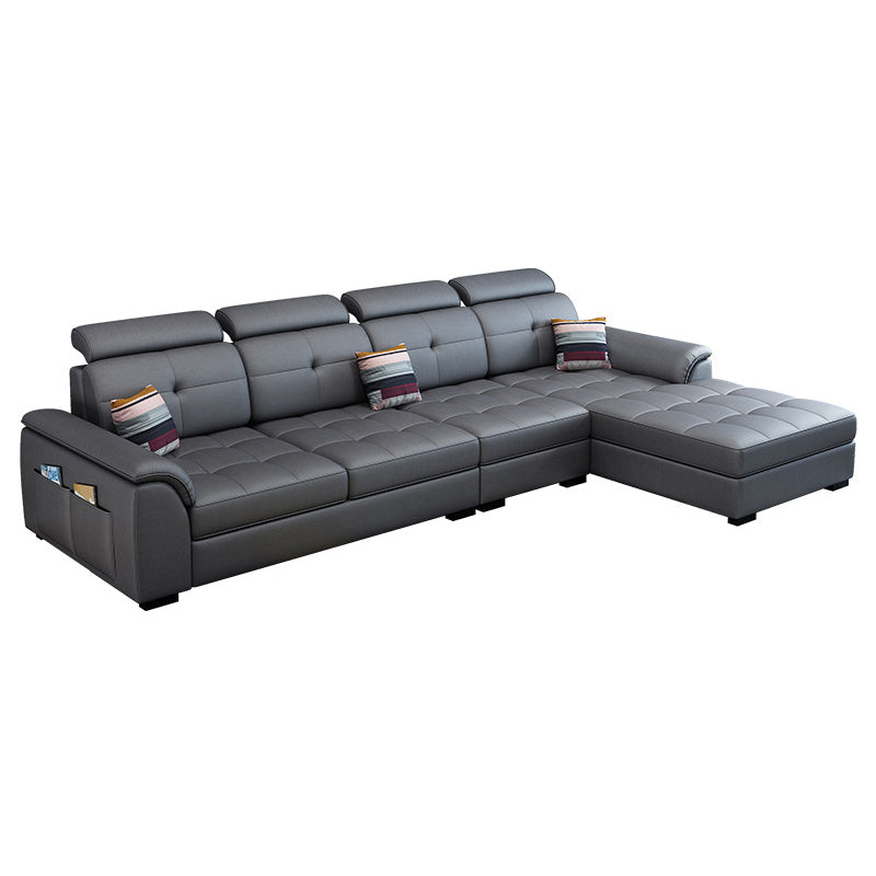 Sofá de estilo nórdico látex/esponja asiento de asiento de asiento sofá de cuero de imitación