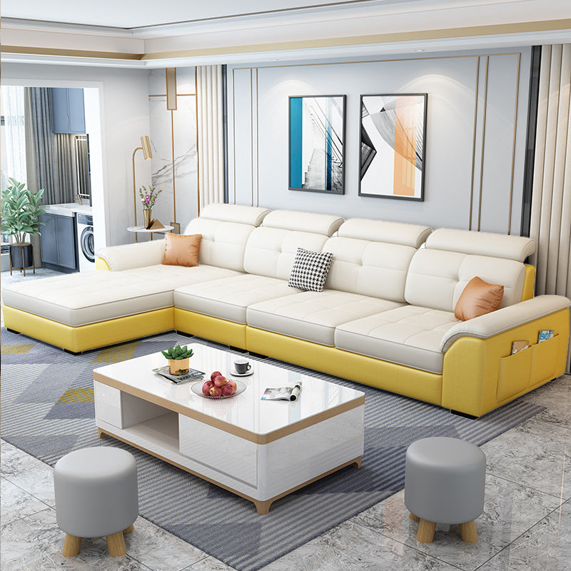 Sofá de estilo nórdico látex/esponja asiento de asiento de asiento sofá de cuero de imitación