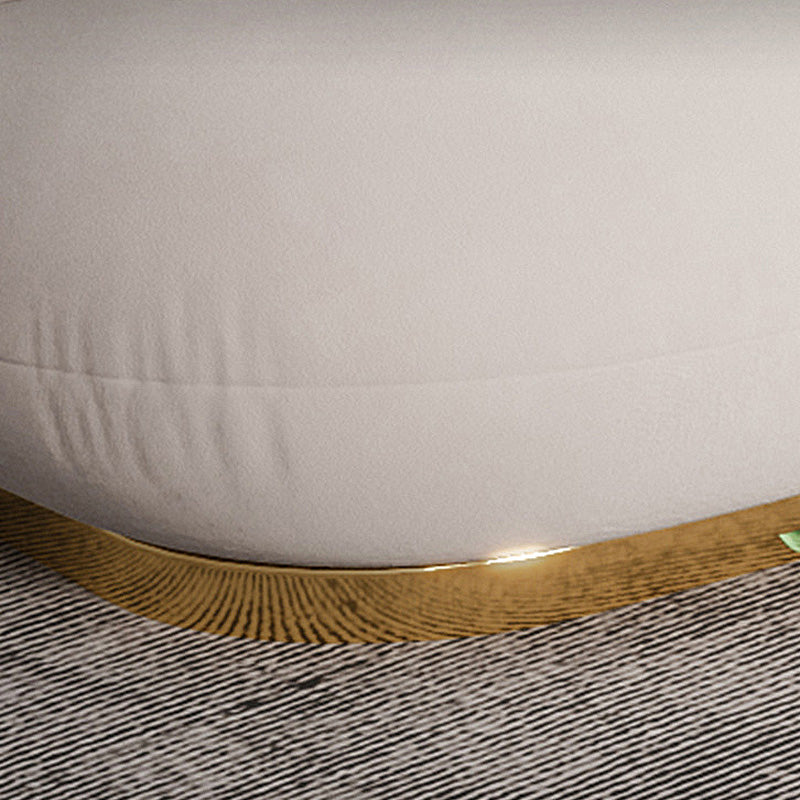 Skandinavische creme enge Rückensofa/Abschnitt mit gekrümmter Ecke für Wohnzimmer