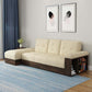 94.49" W √ó 39.37" D √ó 30.71" H Linen Blend One Arm Sectional with Storage