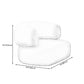 Moderne kameel achterbank 27,56 "High Round Arm Sofa voor appartement, wit