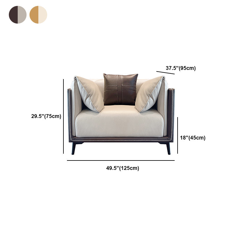 Modern Resistente alle macchie in fico del cuscino in pelle divano/sezionale per soggiorno