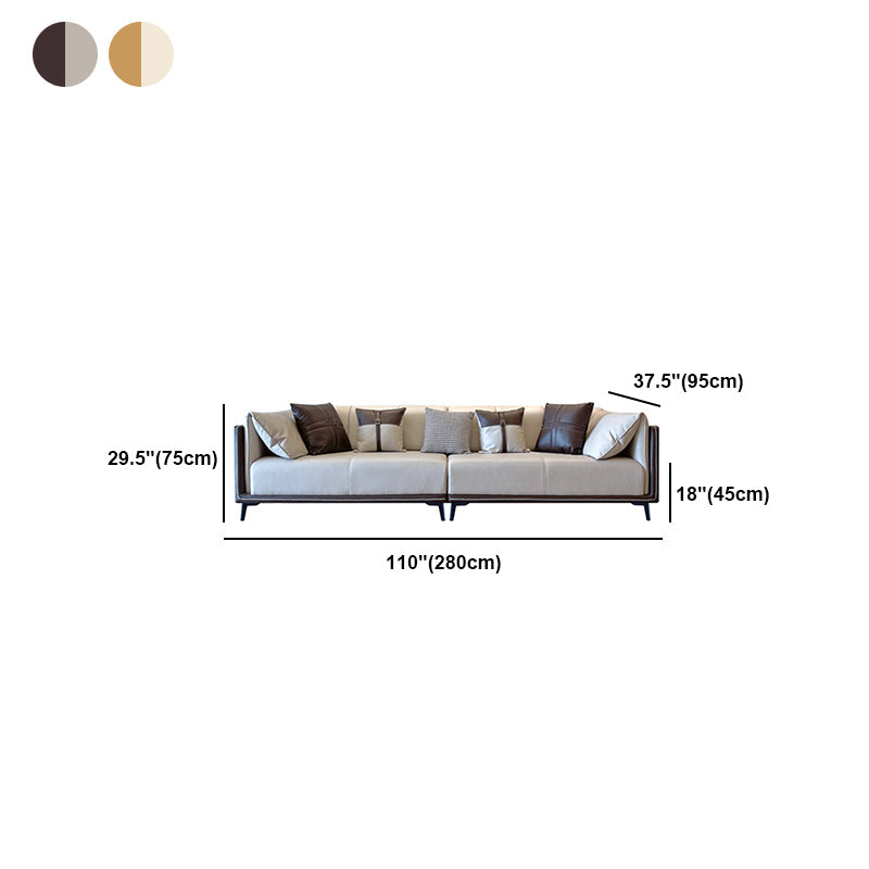 Modern Resistente alle macchie in fico del cuscino in pelle divano/sezionale per soggiorno