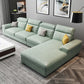 L-Shape Modular Sectional with Pillowed Back Cushions Sofa for Living Room Green Clearhalo 'furn' 'furn_sectionals' 'Furniture' 'Living Room Furniture' 'Sectionals' 5263733