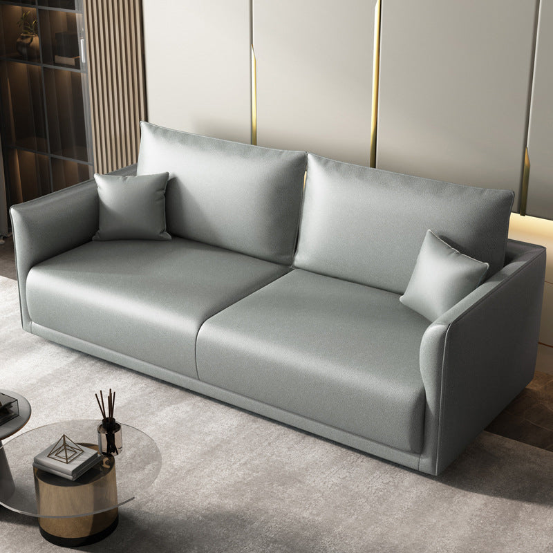 Stationary 2-seater Living Room Tuxedo Arm Standard Cushions Sofa Light Gray Clearhalo 'furn' 'furn_sofas' 'Furniture' 'Living Room Furniture' 'Sofa' 'sofas' 5263840