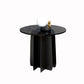 Modern Style White Slate & Grey Glass Top Iron Craft Round Coffee Table Clearhalo 'Coffee & Accent Tables' 'Coffee Tables' 'coffee_tables' 'furn' 'furn_coffee_tables' 'Furniture' 'Living Room Furniture' 5263857
