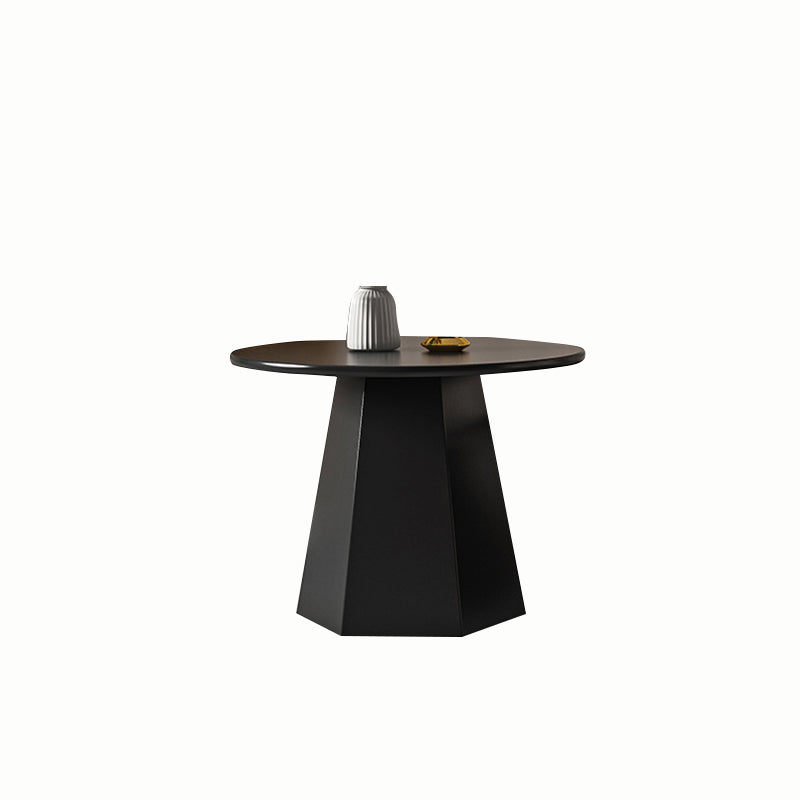 Pedestal Coffee Table Modern Black/White Cocktail Table for Room 19.7"L x 19.7"W x 19.7"H Black Clearhalo 'Coffee & Accent Tables' 'Coffee Tables' 'coffee_tables' 'furn' 'furn_coffee_tables' 'Furniture' 'Living Room Furniture' 5263882