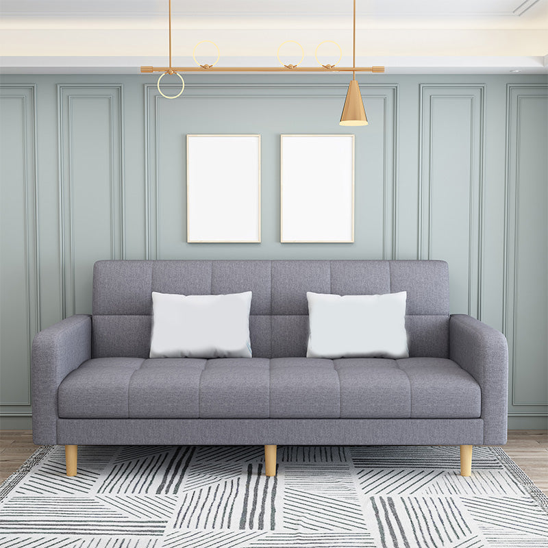 Tight Back Square Arm Sofa/Sectional with Storage and Convertible for Living Room