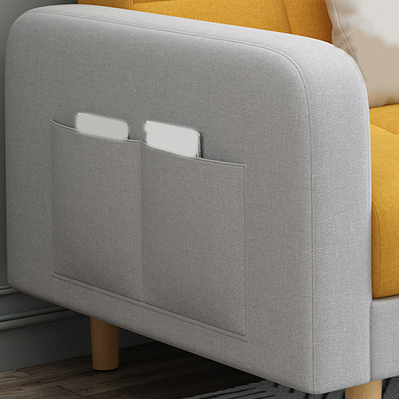 Tight Back Square Arm Sofa/Sectional with Storage and Convertible for Living Room