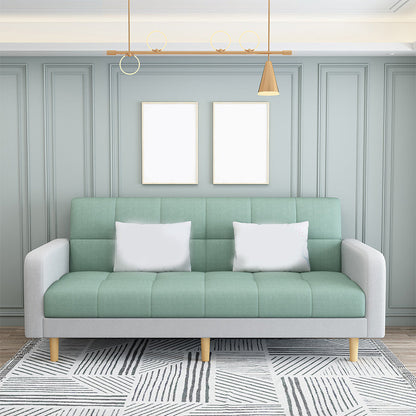 Tight Back Square Arm Sofa/Sectional with Storage and Convertible for Living Room