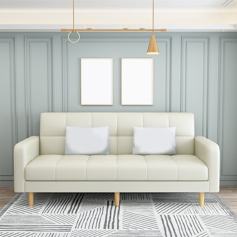 Tight Back Square Arm Sofa/Sectional with Storage and Convertible for Living Room