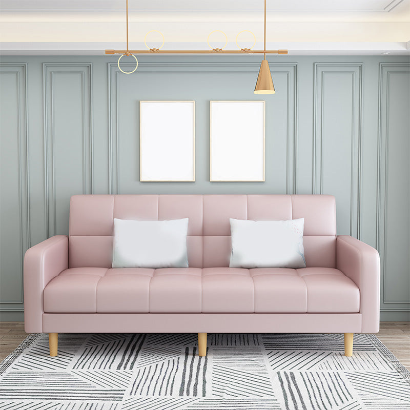 Tight Back Square Arm Sofa/Sectional with Storage and Convertible for Living Room