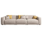 Scandinavian Tight Back Square Arm Sofa/Sectional with Stationary for Living Room 110"L x 39"W x 30"H Linen Blend Clearhalo 'furn' 'furn_sectionals' 'Furniture' 'Living Room Furniture' 'Sectionals' 5266434