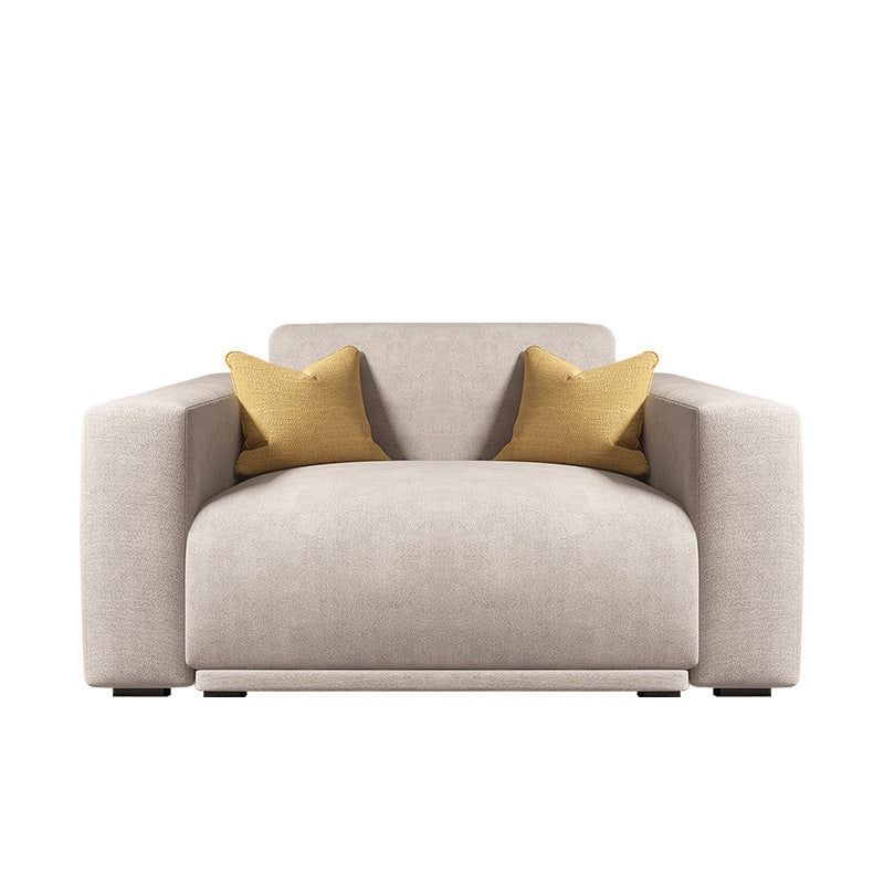 Scandinavian Tight Back Square Arm Sofa/Sectional with Stationary for Living Room 43"L x 39"W x 30"H Clearhalo 'furn' 'furn_sectionals' 'Furniture' 'Living Room Furniture' 'Sectionals' 5266442