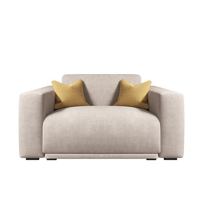 Scandinavian Tight Back Square Arm Sofa/Sectional with Stationary for Living Room 43"L x 39"W x 30"H Clearhalo 'furn' 'furn_sectionals' 'Furniture' 'Living Room Furniture' 'Sectionals' 5266442