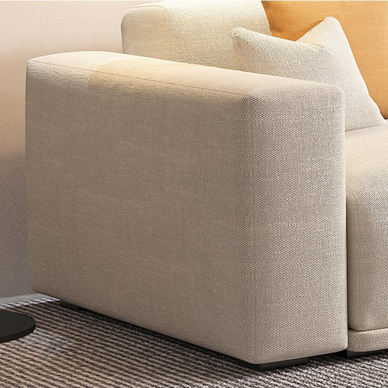 Scandinavian Tight Back Square Arm Sofa/Sectional with Stationary for Living Room Clearhalo 'furn' 'furn_sectionals' 'Furniture' 'Living Room Furniture' 'Sectionals' 5266443